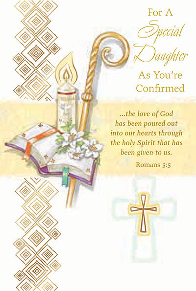 For a Special Daughter as You're Confirmed Greeting Card - Unique Catholic Gifts