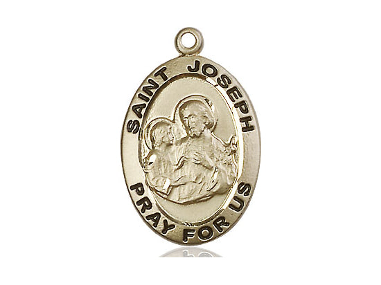 Gold Filled St Joseph Pendant (1 x 5/8") - Unique Catholic Gifts