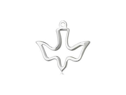 Sterling Silver Holy Spirit Medal (5/8") - Unique Catholic Gifts