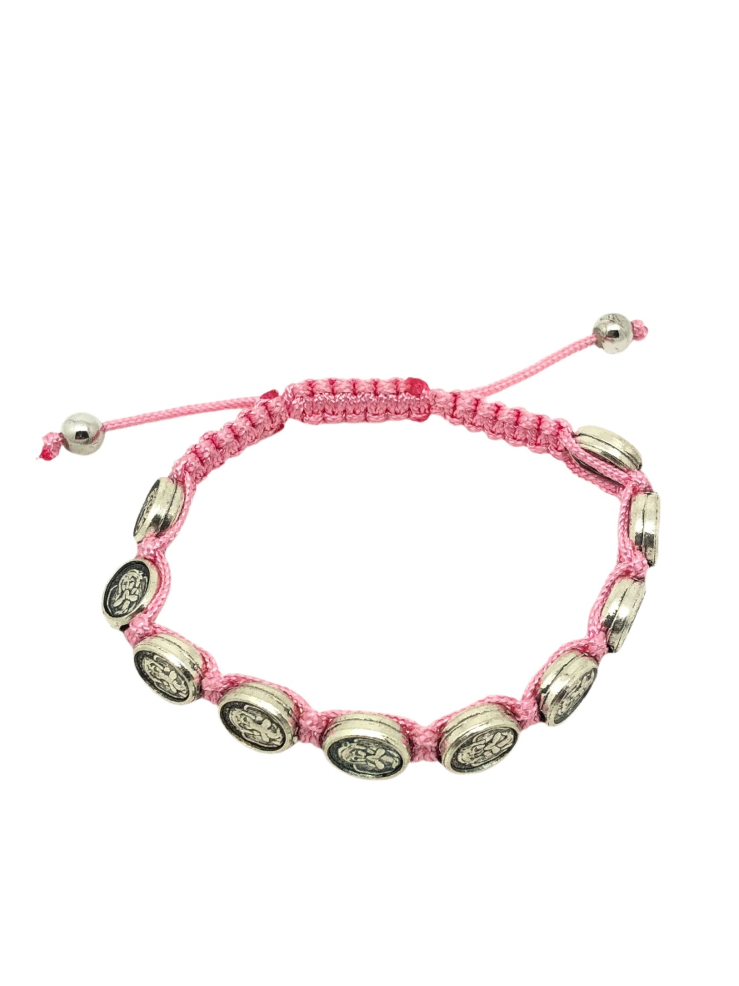 Pink Guardian Angel Rosary Bracelet - Unique Catholic Gifts