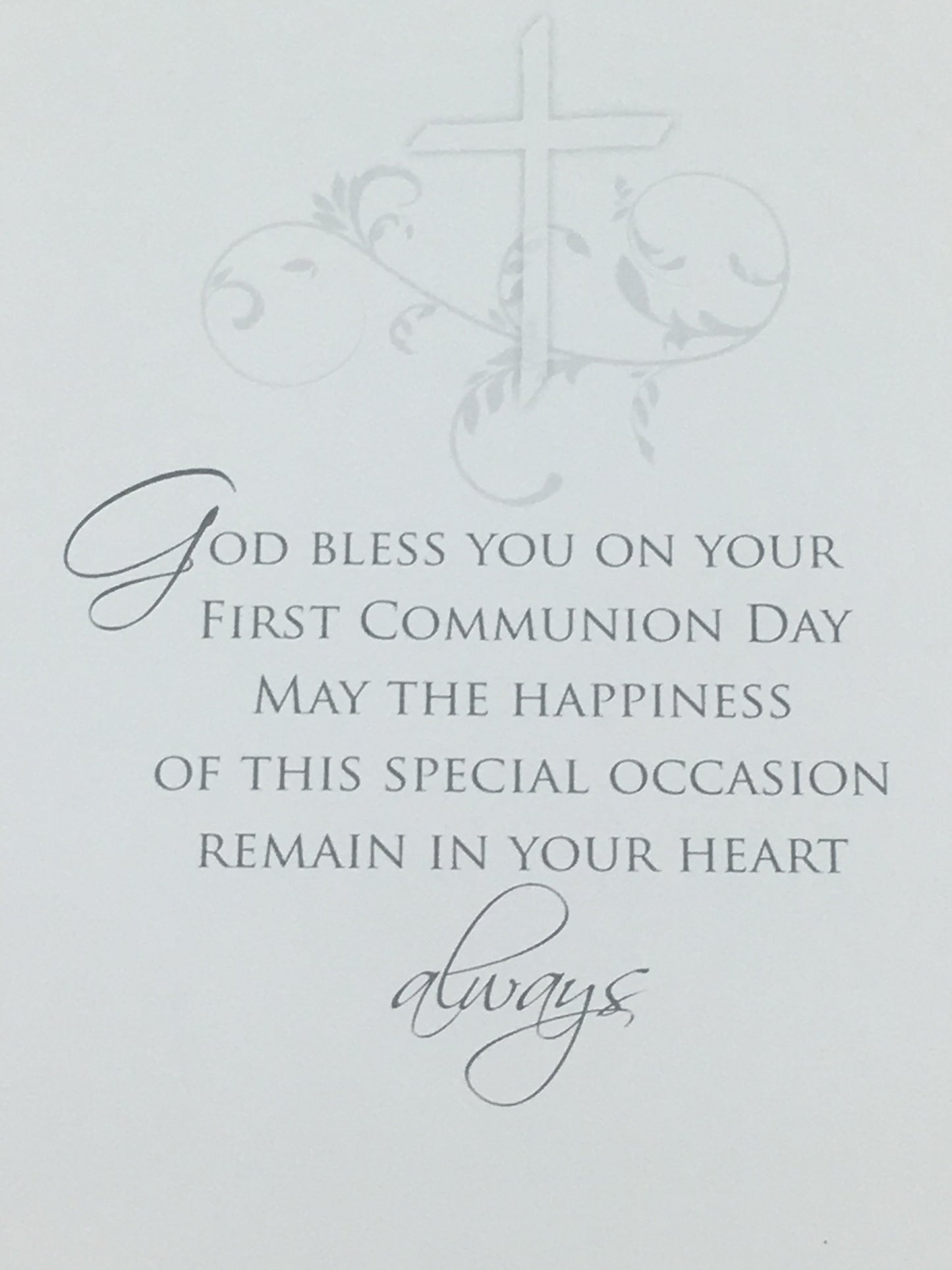 Boys Deluxe First Holy Communion Greeting Card - Unique Catholic Gifts