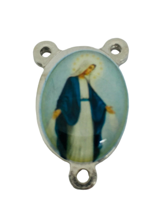 Lady of Grace Enamel Rosary Center - Unique Catholic Gifts