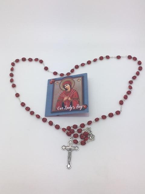 Ladybug Rosary " Our Lady's Bug" (7MM) - Unique Catholic Gifts