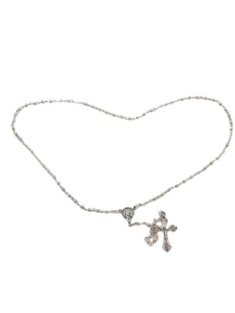 Petite Silver Rosary (3MM) - Unique Catholic Gifts