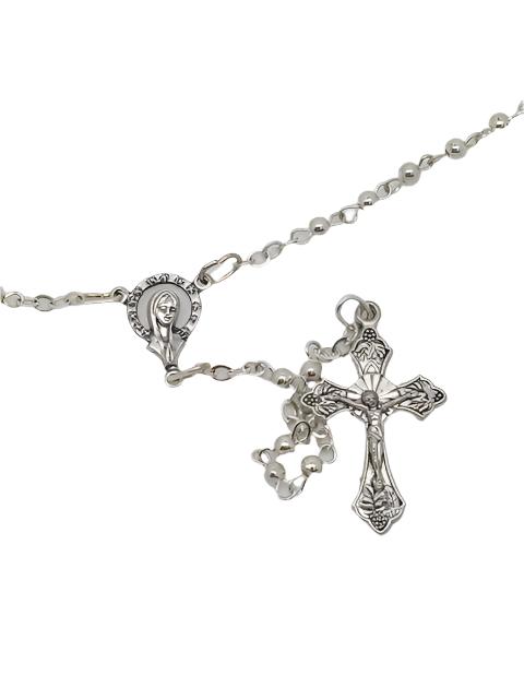 Petite Silver Rosary (3MM) - Unique Catholic Gifts