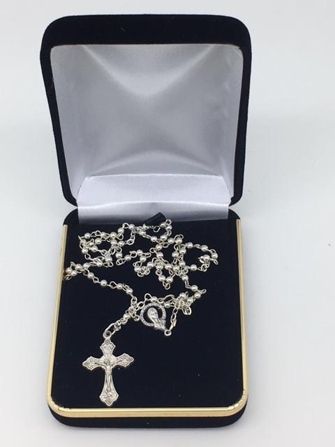 Petite Silver Rosary (3MM) - Unique Catholic Gifts