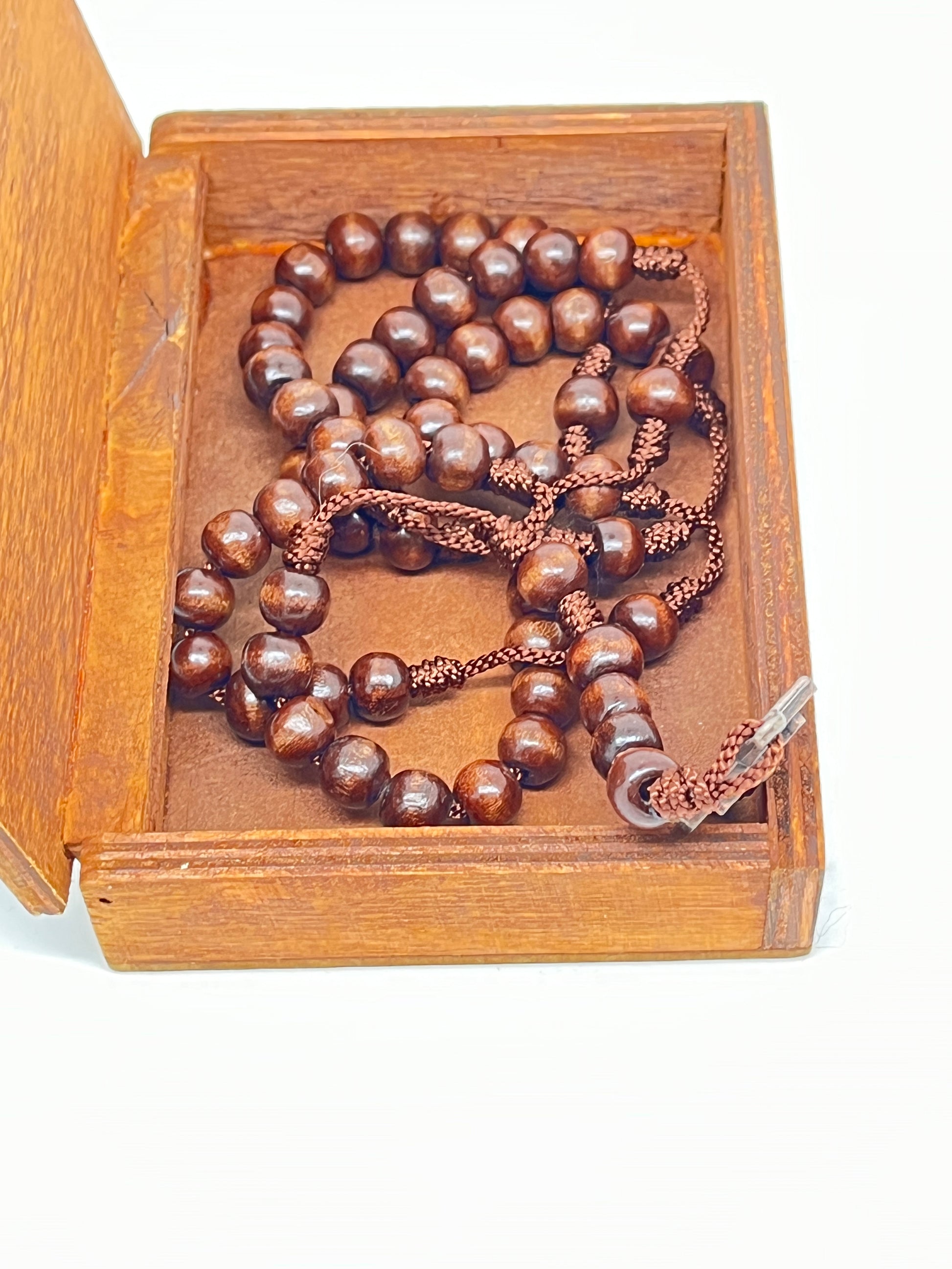 Immaculate Heart of Mary Wood Rosary Box with Wood Rosary - Unique Catholic Gifts