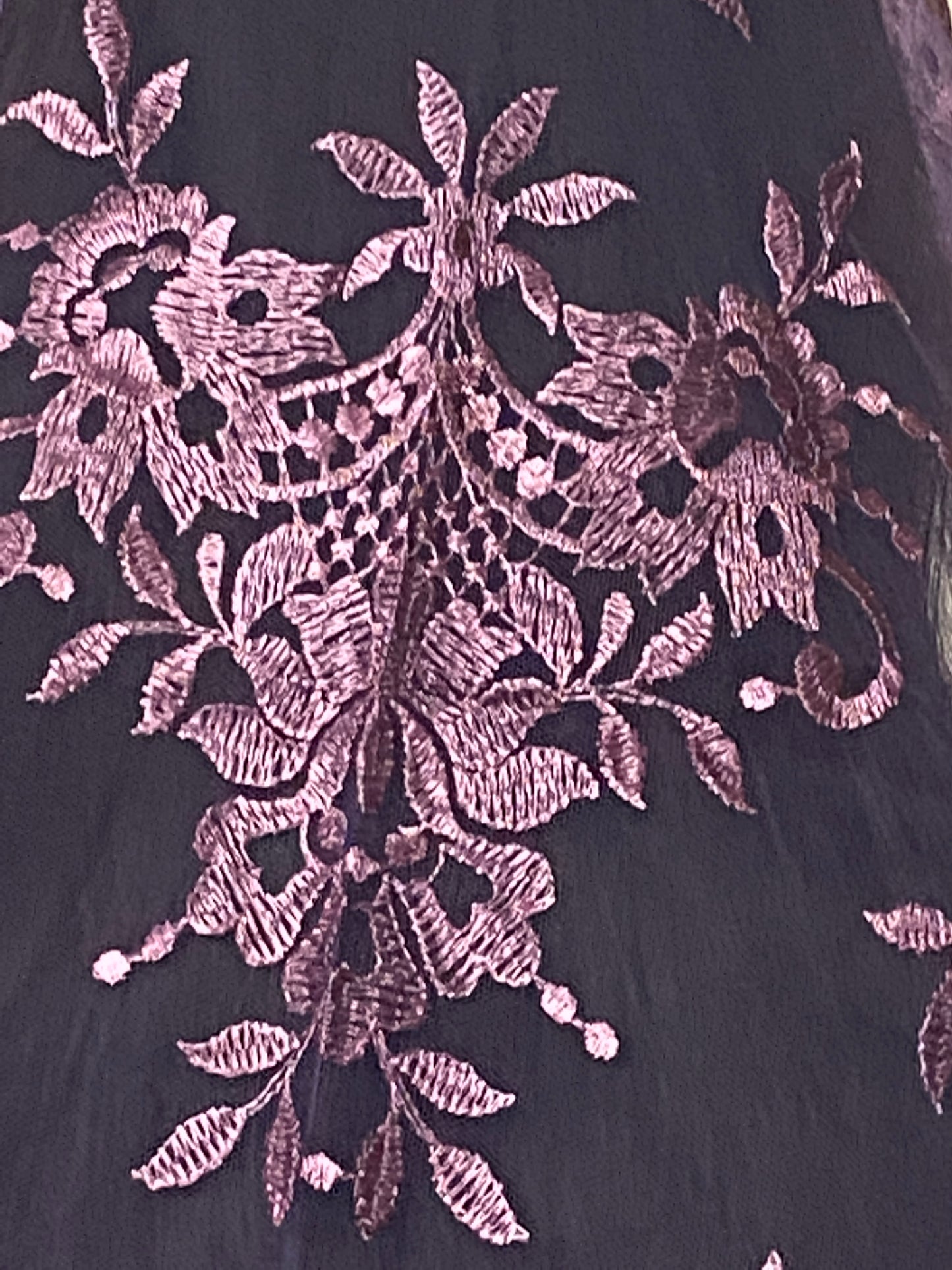 Wine Purple Lace Mantilla Chapel Spanish Veil 51" - Unique Catholic Gifts