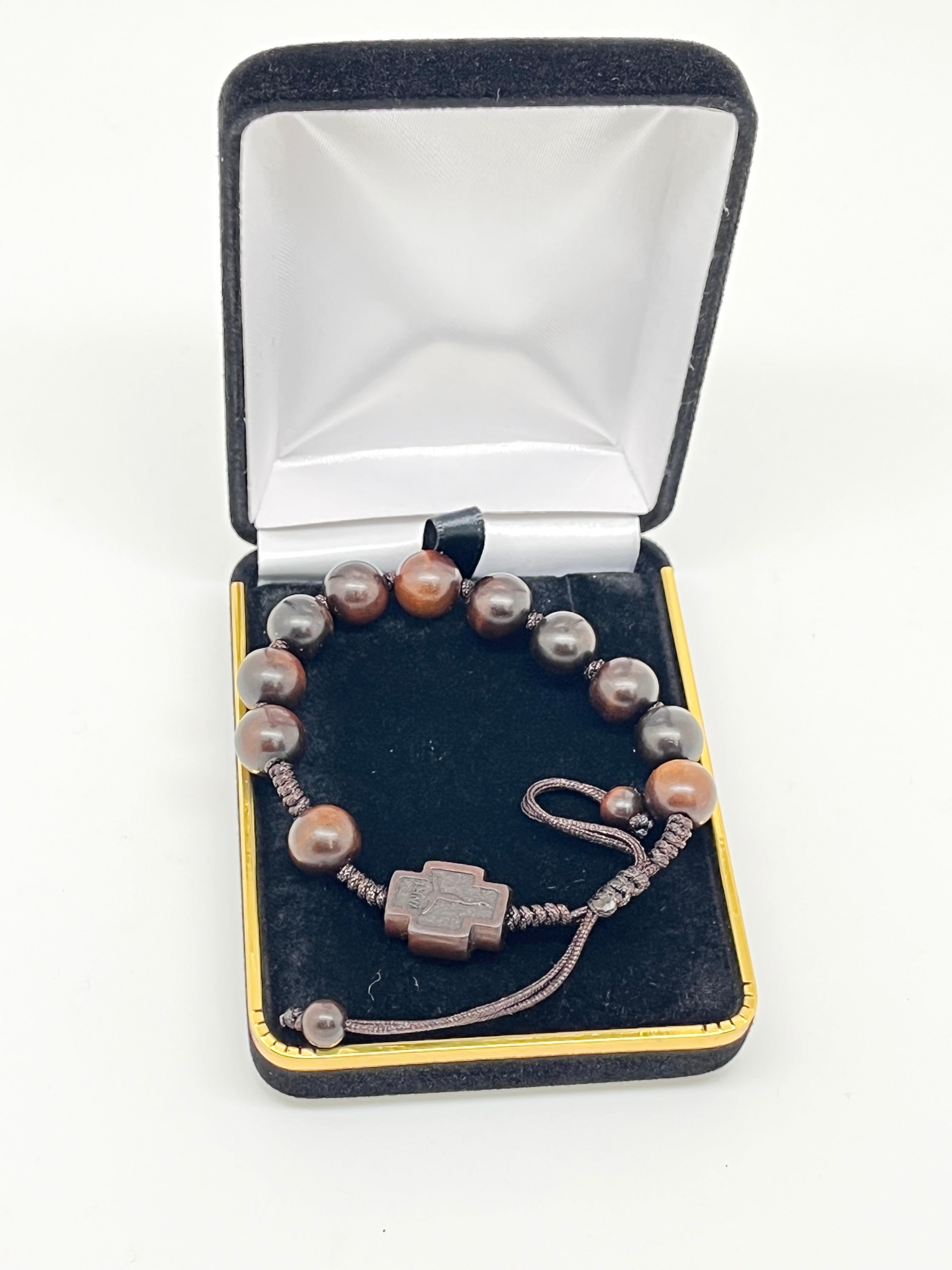 Jujube Wood Rosary Bracelet
