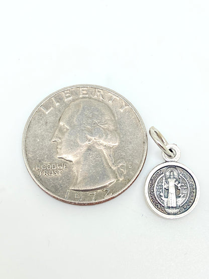 Italian Made and Imported Benedict Medal Charm Size 1/2" - Unique Catholic Gifts