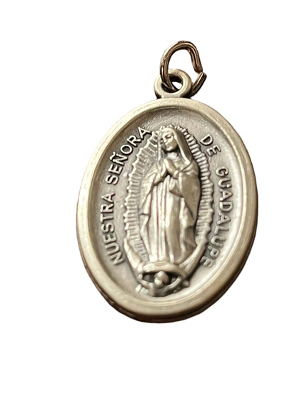 Our Lady of Guadalupe Oxi Medal with Relic - Unique Catholic Gifts