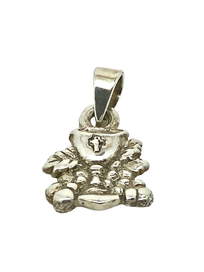 Chalice First Communion Pendant Handmade Sterling Silver(1/2") - Unique Catholic Gifts