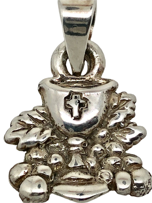 Chalice First Communion Pendant Handmade Sterling Silver(1/2") - Unique Catholic Gifts