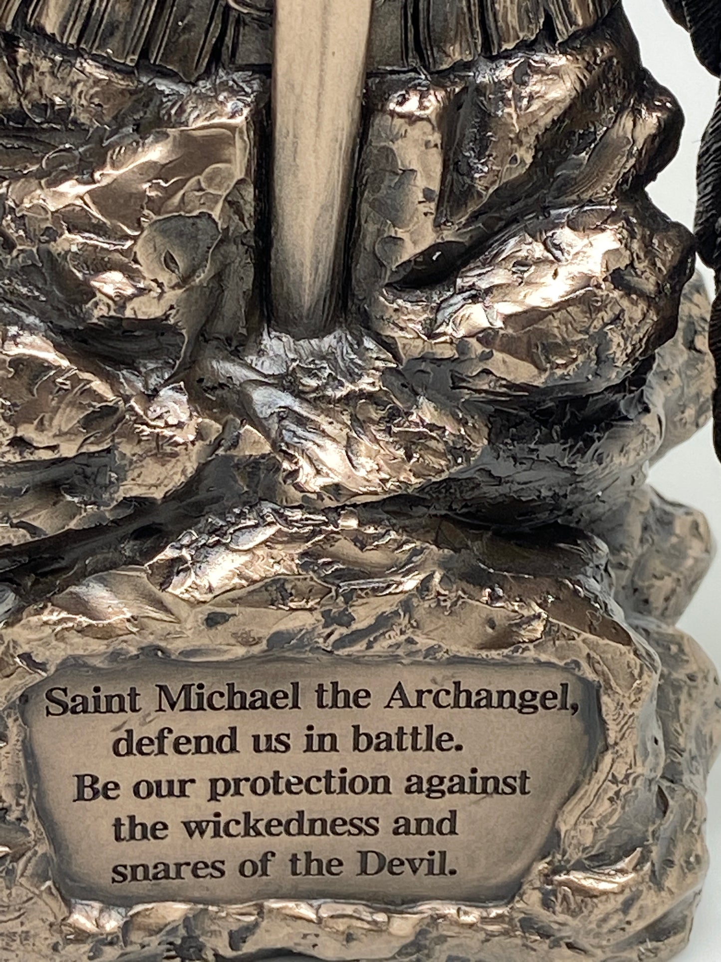 Saint Michael the Archangel Prayer Statue 9" - Unique Catholic Gifts