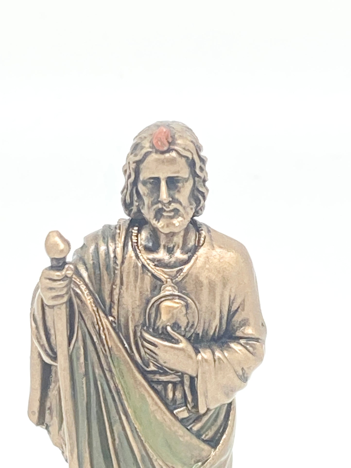 St. Jude Mini Bronze Statue 3 3/8" - Unique Catholic Gifts