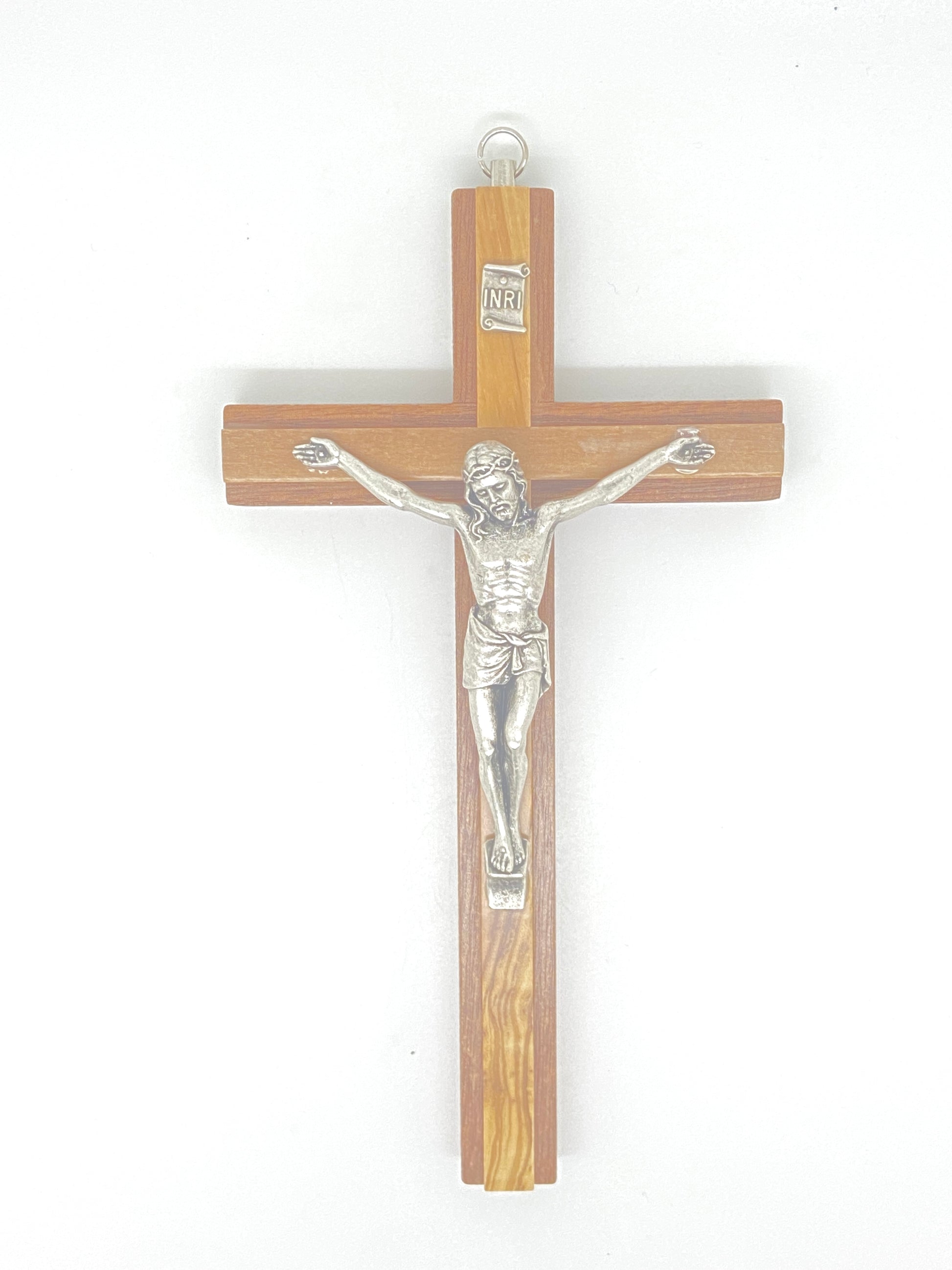 Mahogany/Olive Wood Crucifix 8" - Unique Catholic Gifts