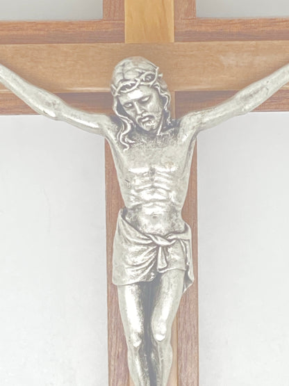 Mahogany/Olive Wood Crucifix 8" - Unique Catholic Gifts