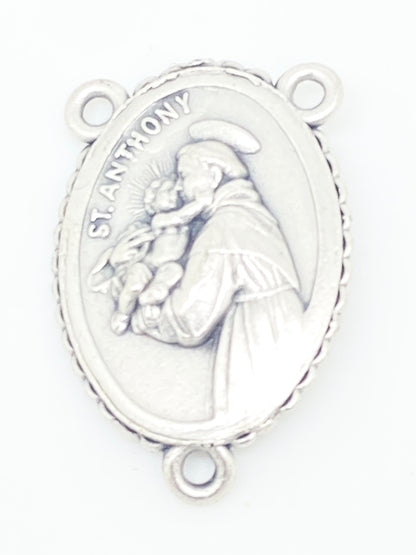 Saint Anthony and St. Francis Medal Centerpiece - Unique Catholic Gifts