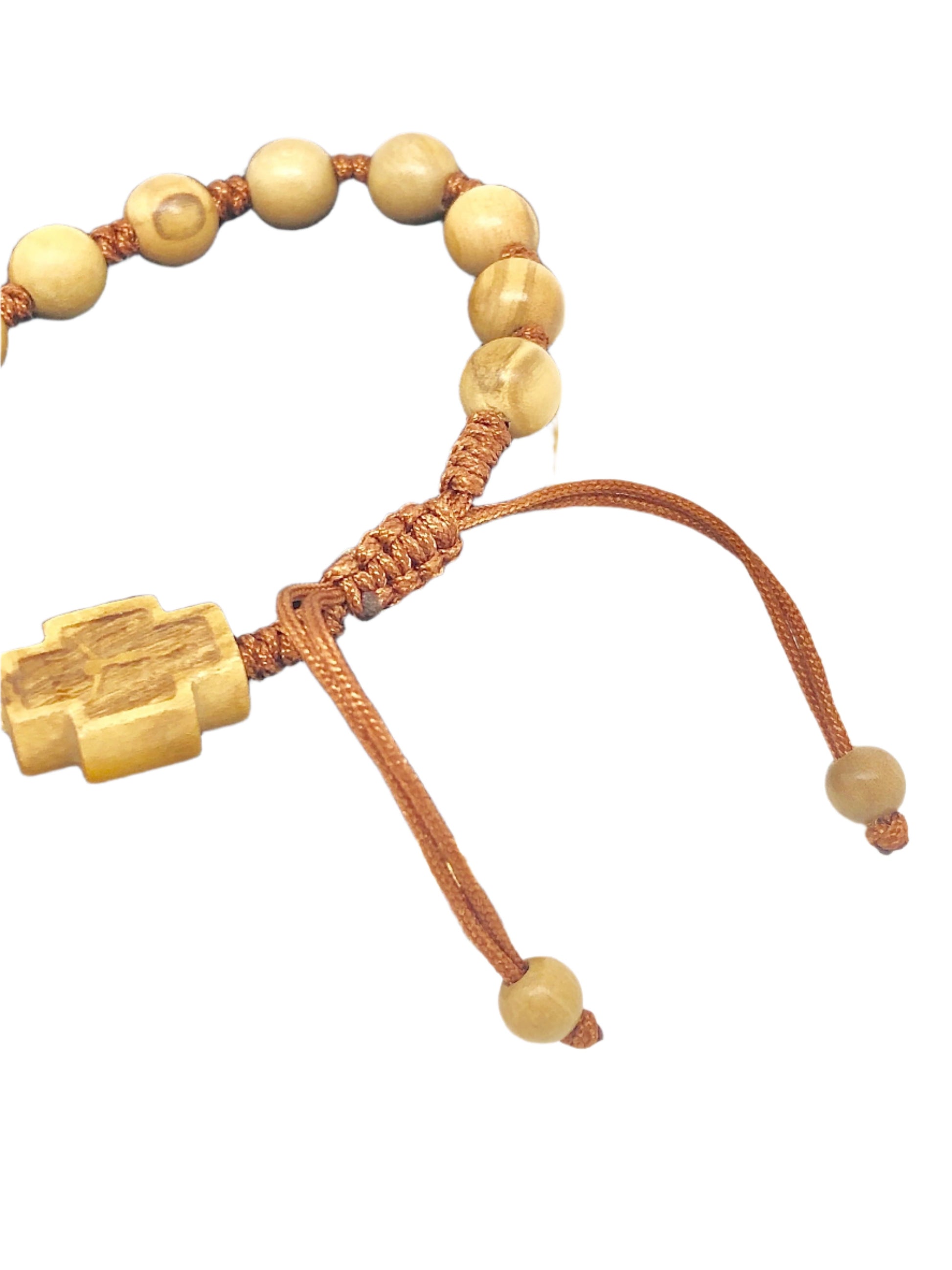 Olive Wood Rosary Bracelet (8 MM) - Unique Catholic Gifts