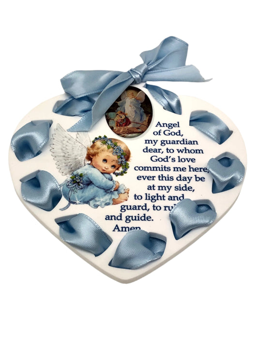 Baby Boy Crib Medallion (Blue) - Unique Catholic Gifts