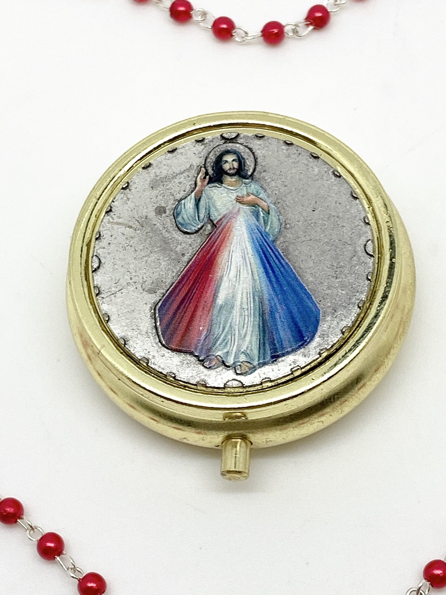 Divine Mercy Rosary and Case - Unique Catholic Gifts