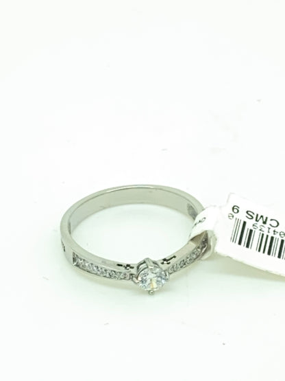 Lady's Cubic Zirconia  Ring "All Through Christ my Strength" - Unique Catholic Gifts