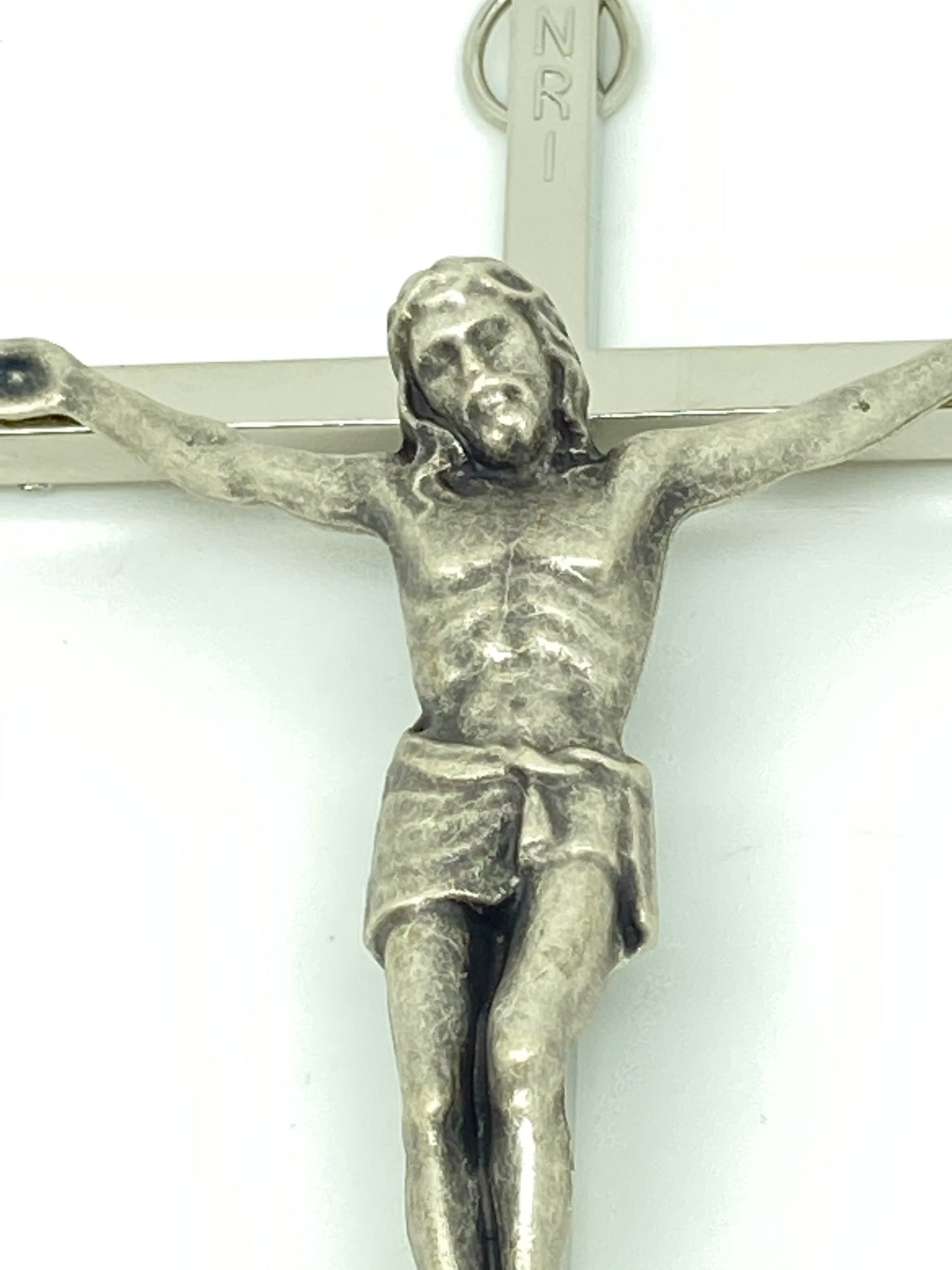 Silver Wall Crucifix (8") - Unique Catholic Gifts