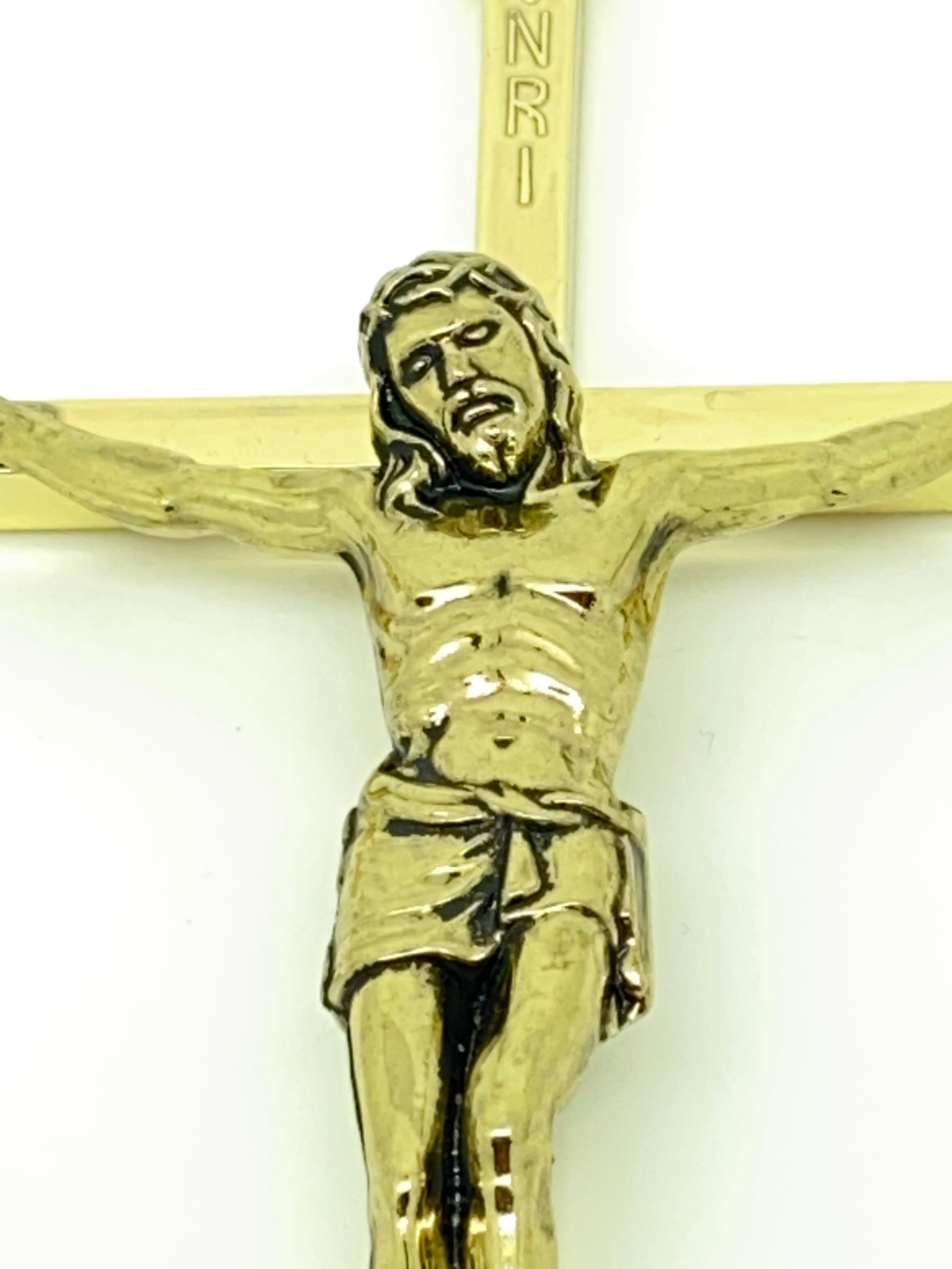 Gold Wall Crucifix 8" - Unique Catholic Gifts