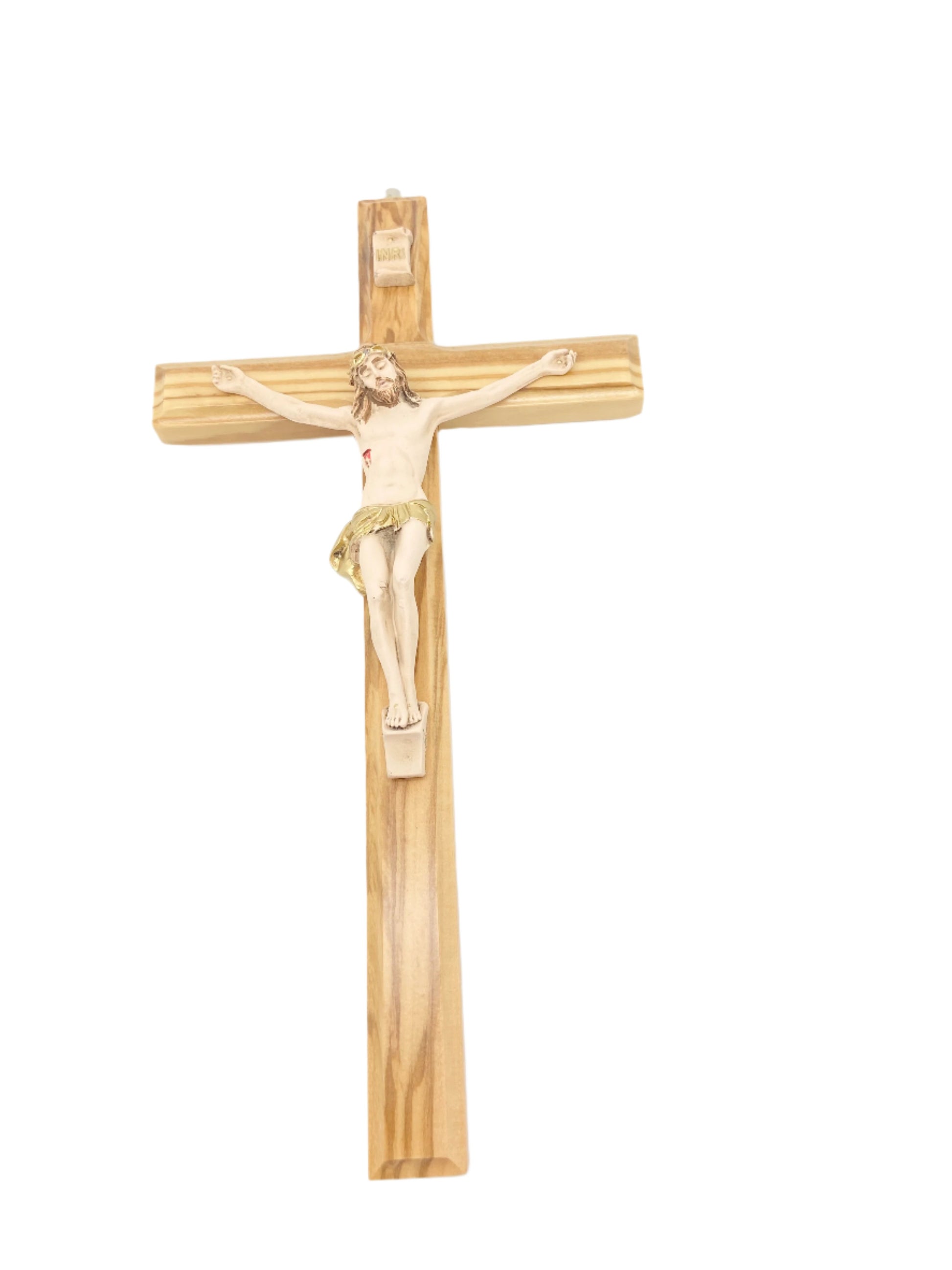 10"  Olive Wood Crucifix - Unique Catholic Gifts