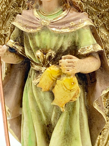 St. Raphael Statue Figurine  4" - Unique Catholic Gifts