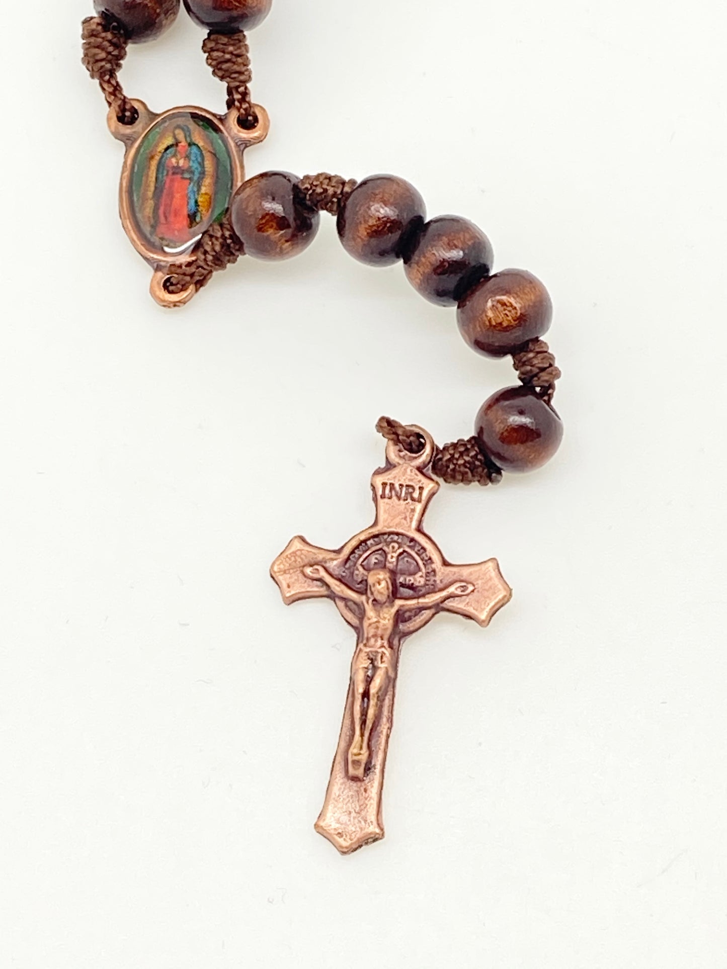 Our Lady Guadalupe Wood Rosary Box with Wood Rosary - Unique Catholic Gifts