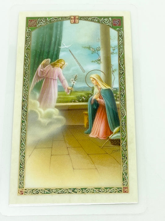 St. Gabriel the Archangel Laminated Holy Card (Plastic Covered) - Unique Catholic Gifts