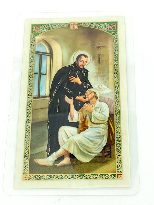 St. John of God Laminated Holy Card (Plastic Covered) - Unique Catholic Gifts