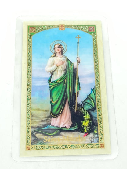 St. Martha Novena Laminated Holy Card (Plastic Covered) - Unique Catholic Gifts