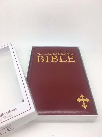 Catholic Children's Bible Maroon Gift Edition - Unique Catholic Gifts