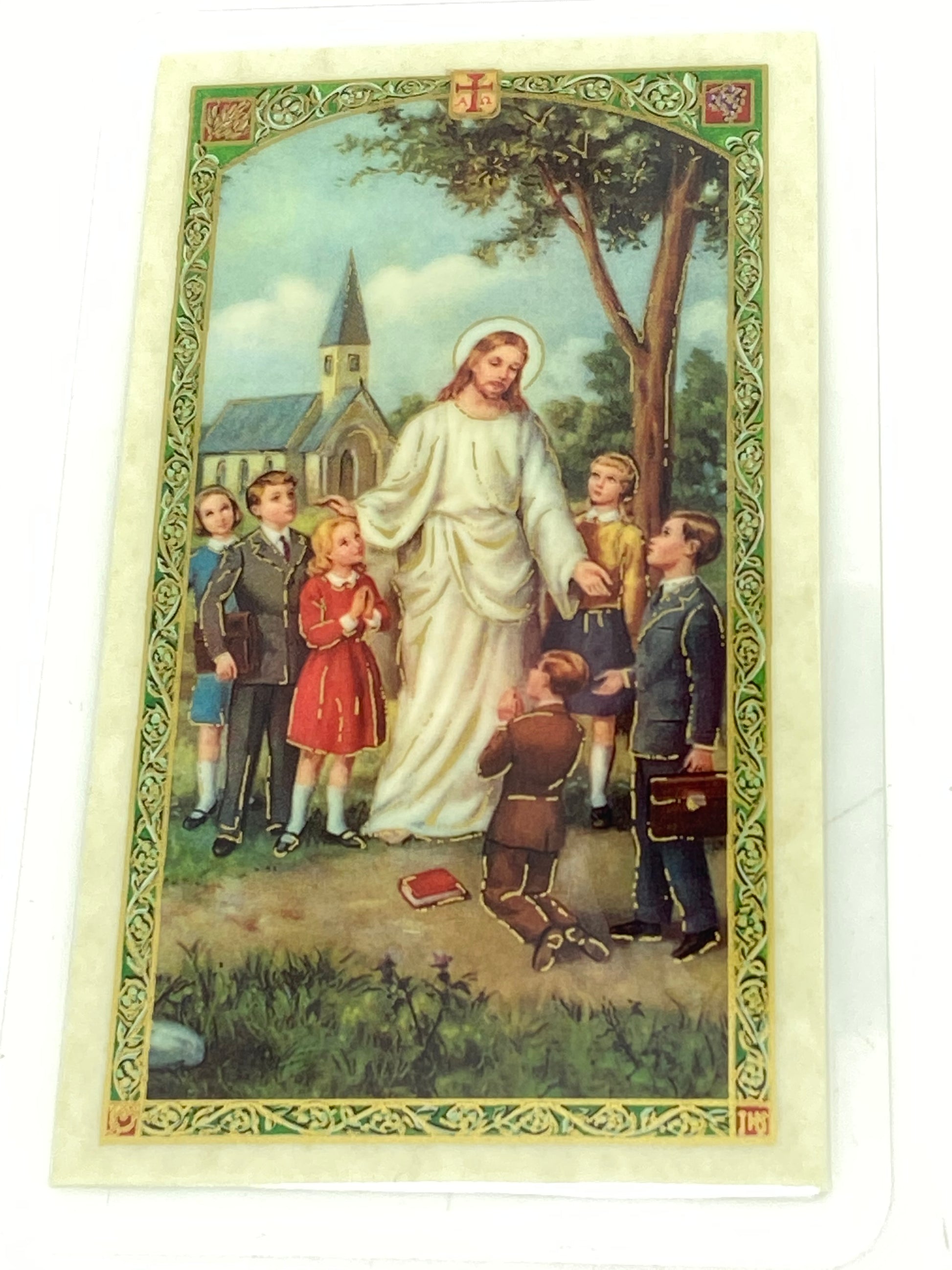 Student Prayer Laminated Holy Card (Plastic Covered) - Unique Catholic Gifts