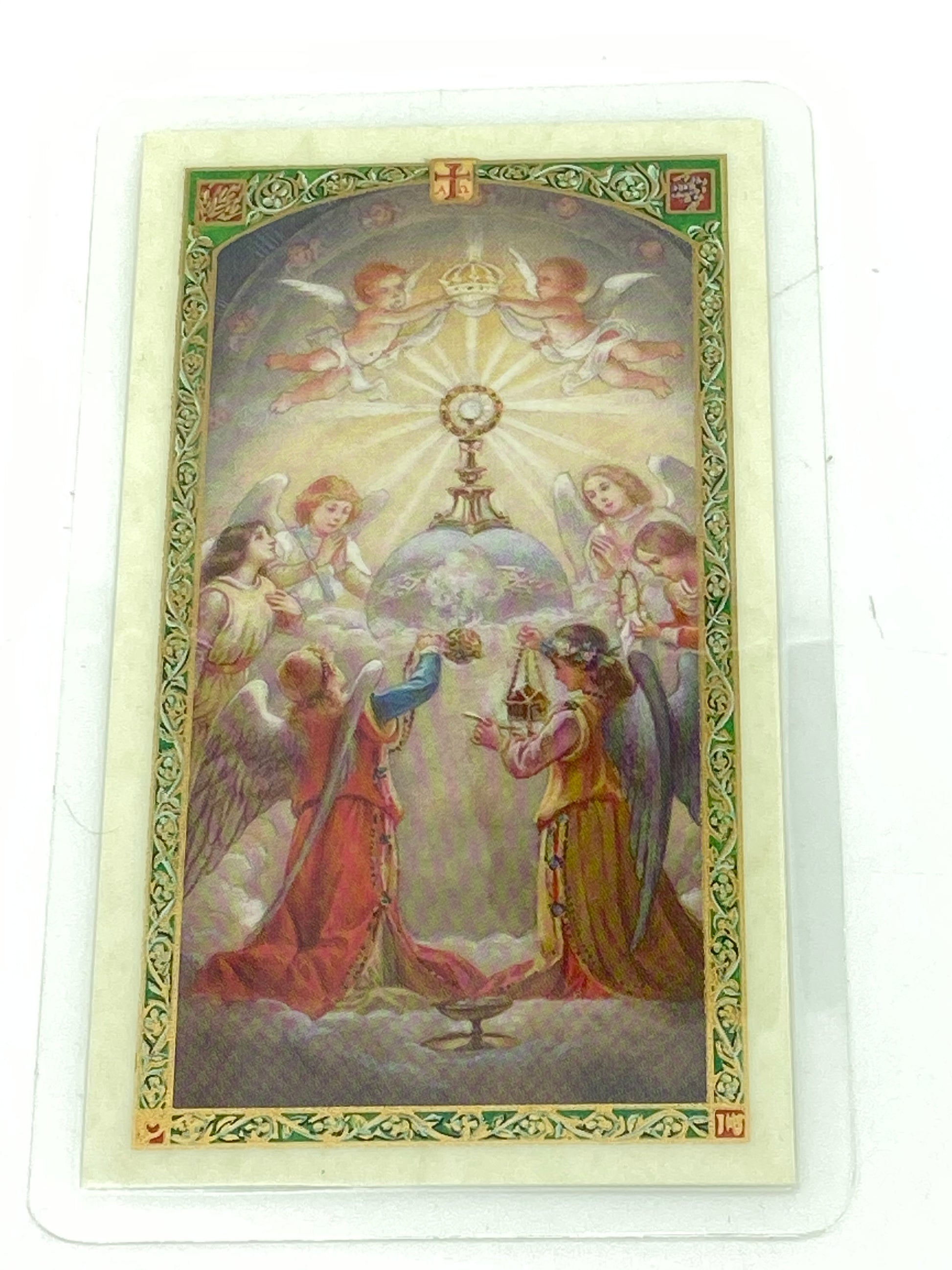 Prayer for Benediction Laminated Holy Card (Plastic Covered) - Unique Catholic Gifts