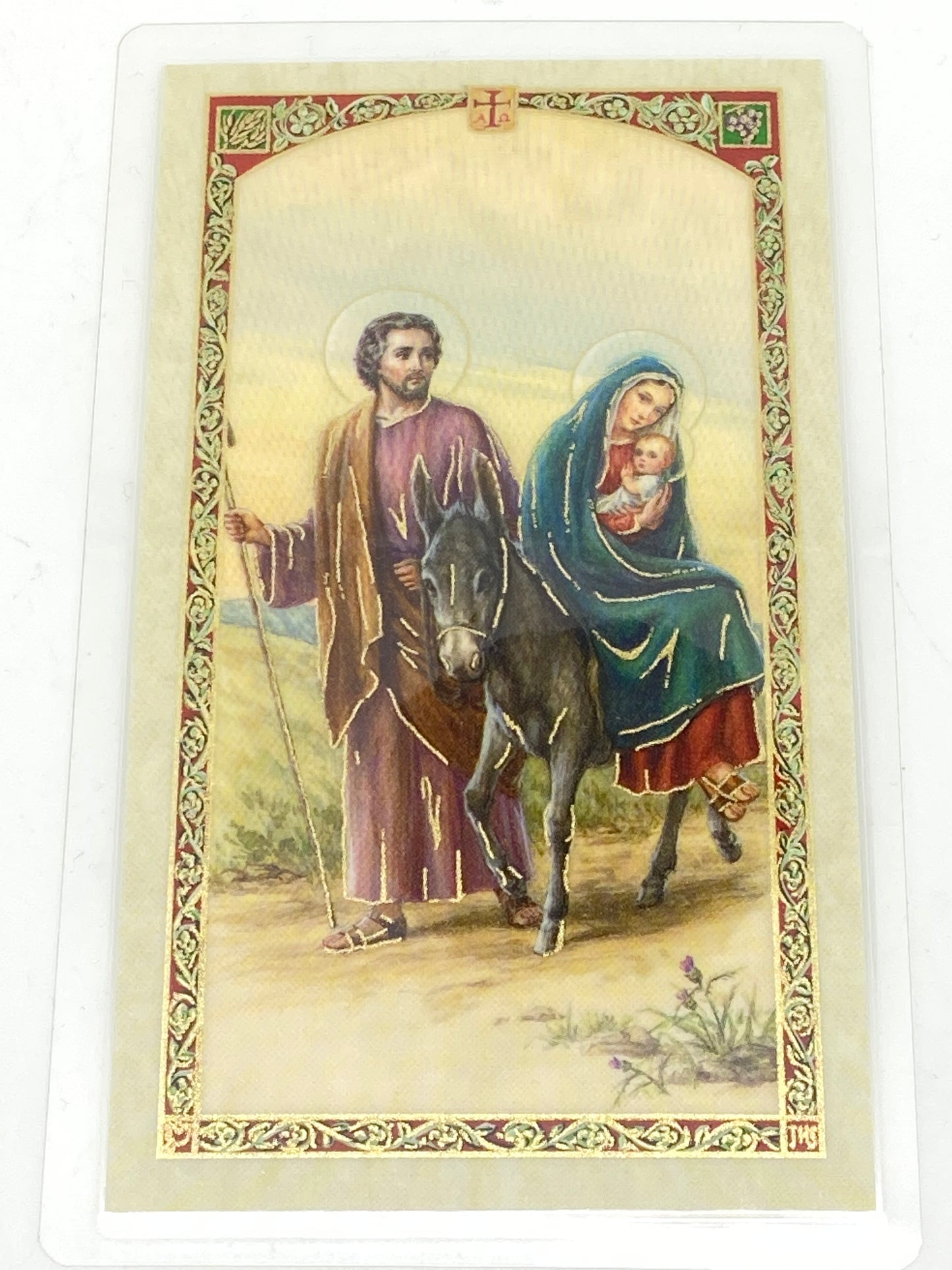 Oracion al Nino Jesus Emigrante Tarjeta Sagrada laminada (Cubierta de Plástico) - Unique Catholic Gifts