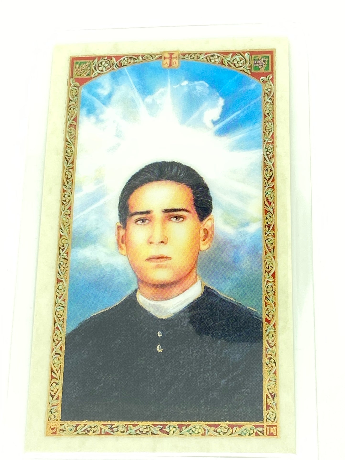 Santo Toribio Romo Tarjeta Sagrada laminada (Cubierta de Plástico) - Unique Catholic Gifts