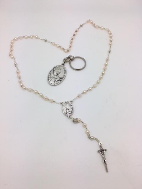 Pope John Paul II & Pope John XXIII Rosary and Keychain - Unique Catholic Gifts