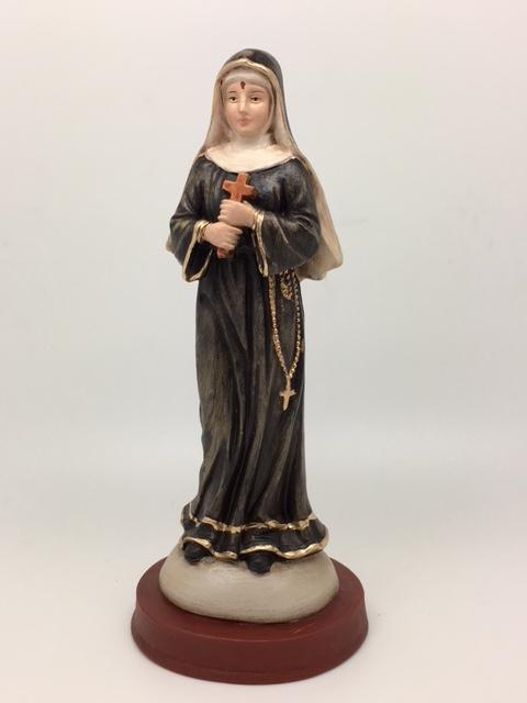 St. Rita of Cascia Statue Hand Painted 8" - Unique Catholic Gifts