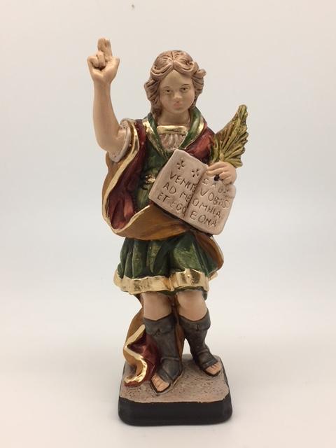 St Pancratius Hand Painted Statue (6") - Unique Catholic Gifts