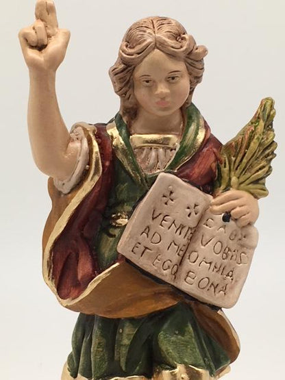 St Pancratius Hand Painted Statue (6") - Unique Catholic Gifts