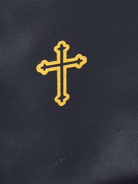 Black Leather Pyx Burse (Pouch) with string. (small) - Unique Catholic Gifts