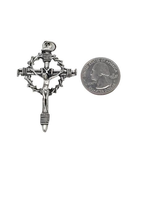 Crown of Thorn Crucifix  2 1/4" - Unique Catholic Gifts