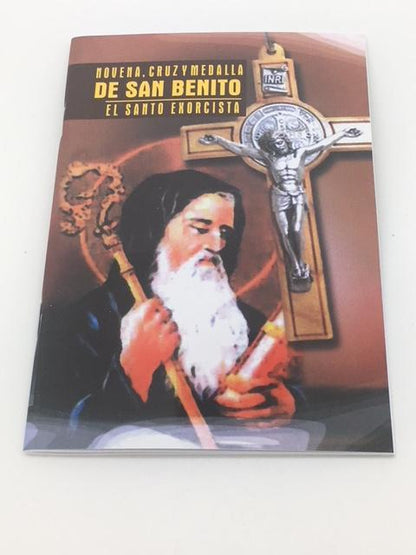 Libro de Novena, Cruz y Medalla de San Benito - Unique Catholic Gifts