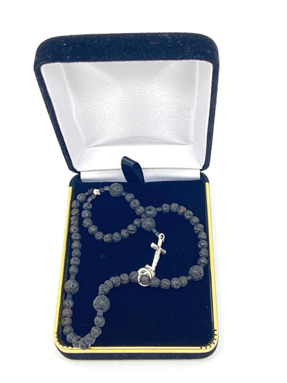 Lava Rock Men's Wrist Rosary - Unique Catholic Gifts