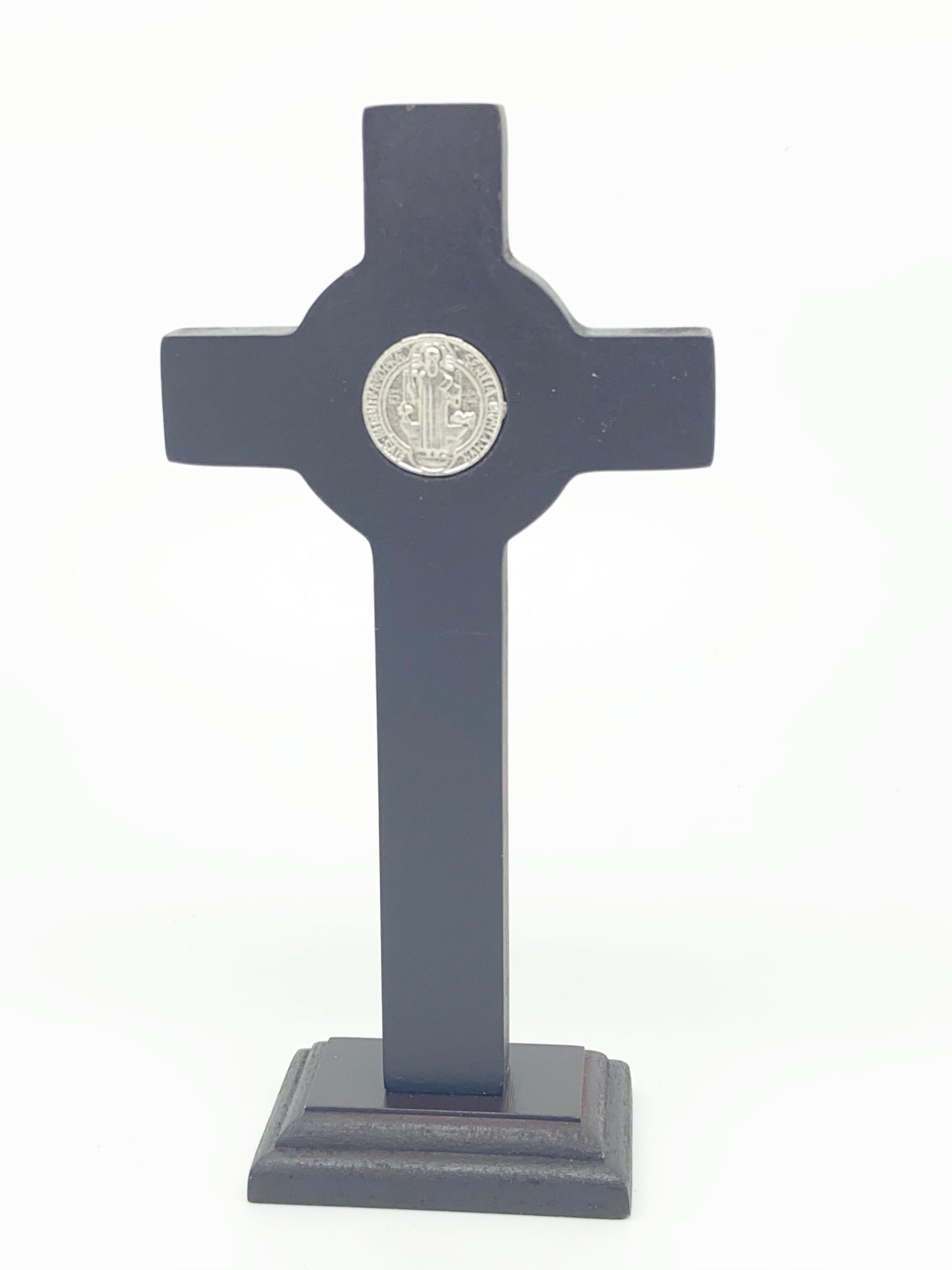 Saint Benedict Standing Crucifix  11" - Unique Catholic Gifts