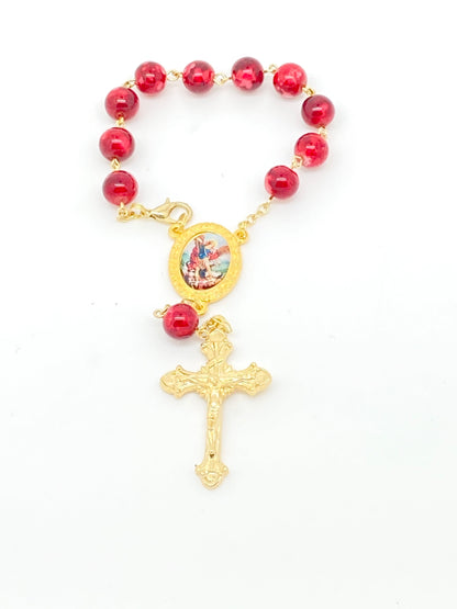 St. Michael the Archangel Auto Rosary - Unique Catholic Gifts