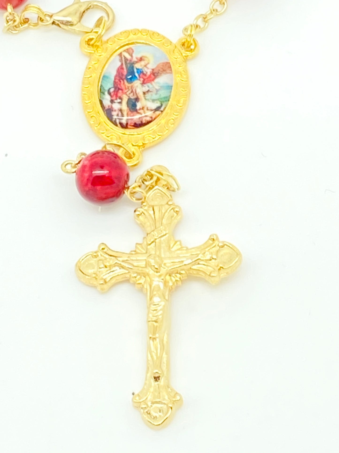 St. Michael the Archangel Auto Rosary - Unique Catholic Gifts